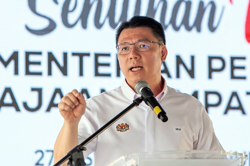 Housing and Local Government Minister Nga Kor Ming delivering his speech at the Sentuhan KPKT 2024 programme, today. - Photo by Bernama