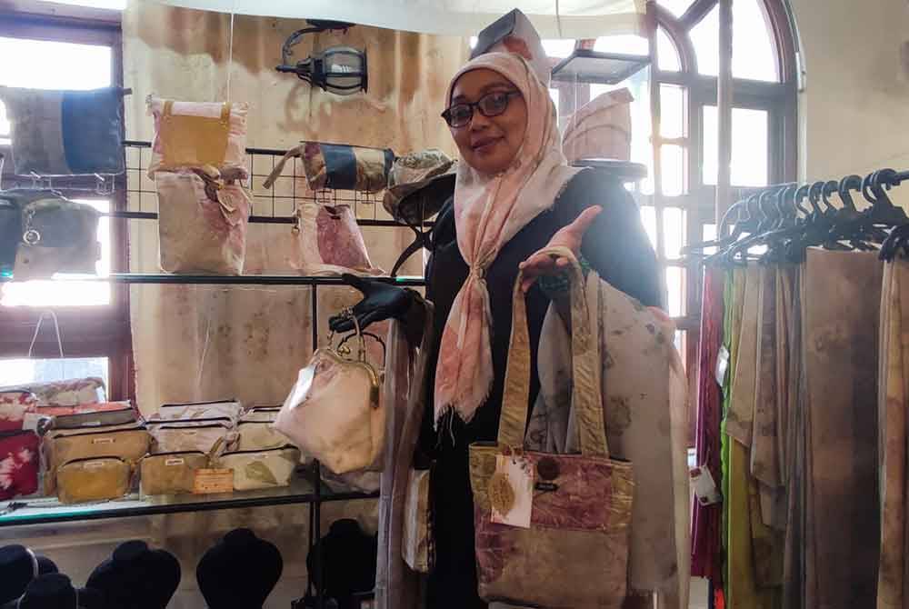 Sue’s Collection Langkawi's leaf-printed batik bag collection has also gained high demand.