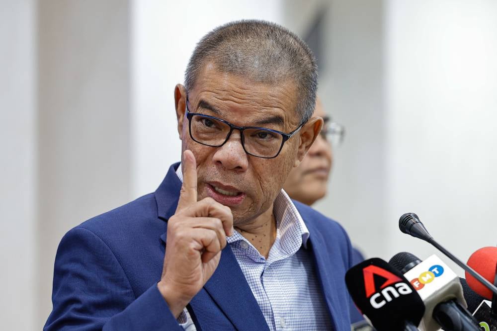 Saifuddin during a special press conference in Putrajaya today