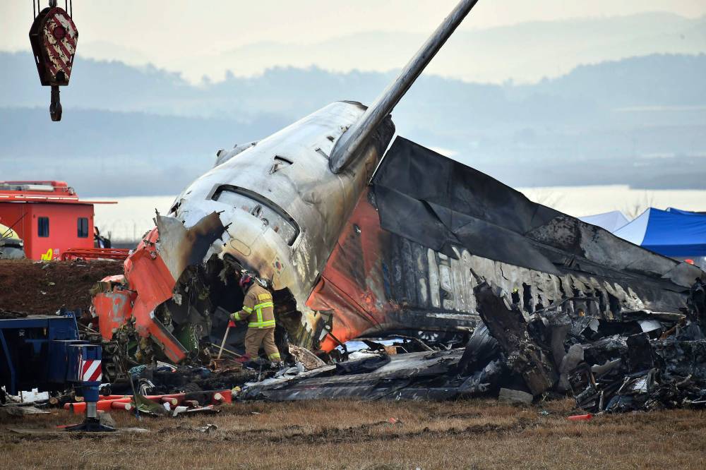 The most catastrophic air tragedy of 2024 occurred on Dec 29, when a Boeing 737-800 operated by South Korea's Jeju Air crashed during landing. Xinhua FILE PIX