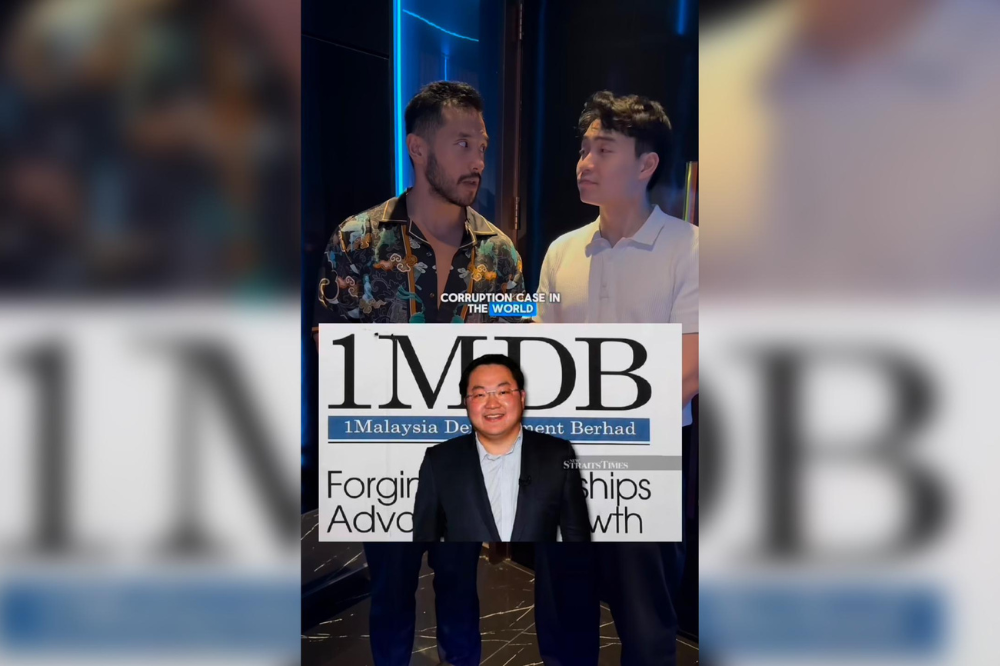 (from left) Indonesian content creator Ben Sumadiwiria and Malaysian comedian Uncle Roger (Nigel Ng) in their latest skit posted on their Instagram accounts by @supercoolben and @mrnigelng.