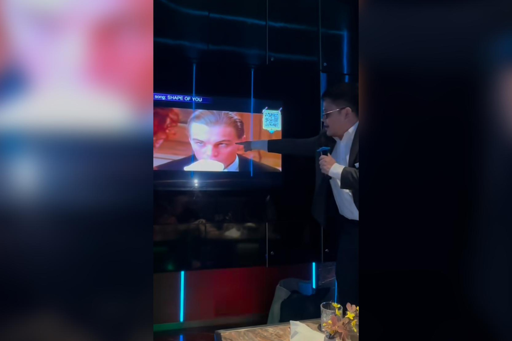 Jason as Jho Low in the video.