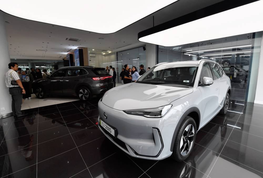 Malaysia's first national EV, the Proton e.MAS 7 has captured the hearts of Malaysians with its combination of innovation, affordability, and practicality. - Photo by Bernama