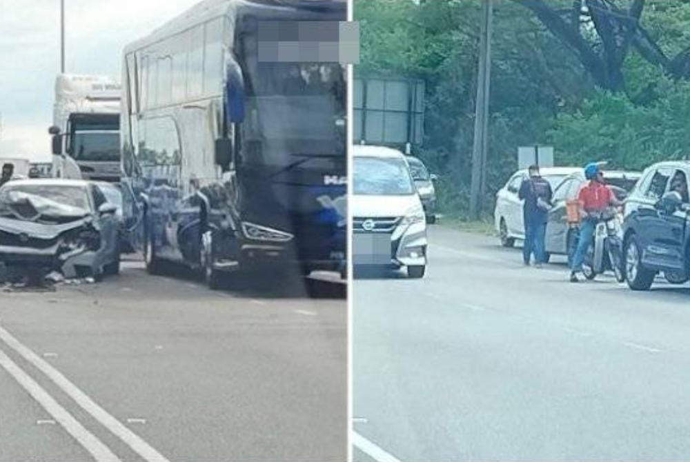 Several photos and videos of an incident showing a car driving against traffic before colliding with other vehicles, went viral on social media. 