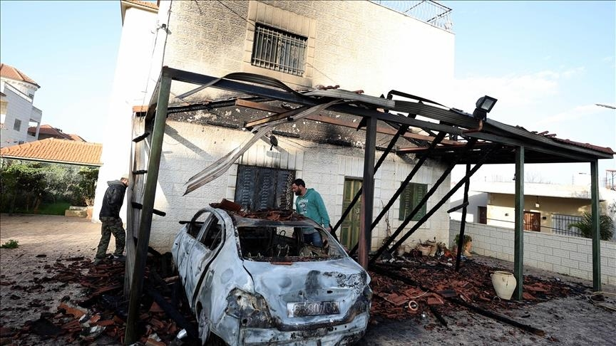  Illegal Israeli settlers launched attacks Monday on several Palestinian areas in the occupied West Bank, setting fire to homes, shops, and vehicles
Photo by AFP