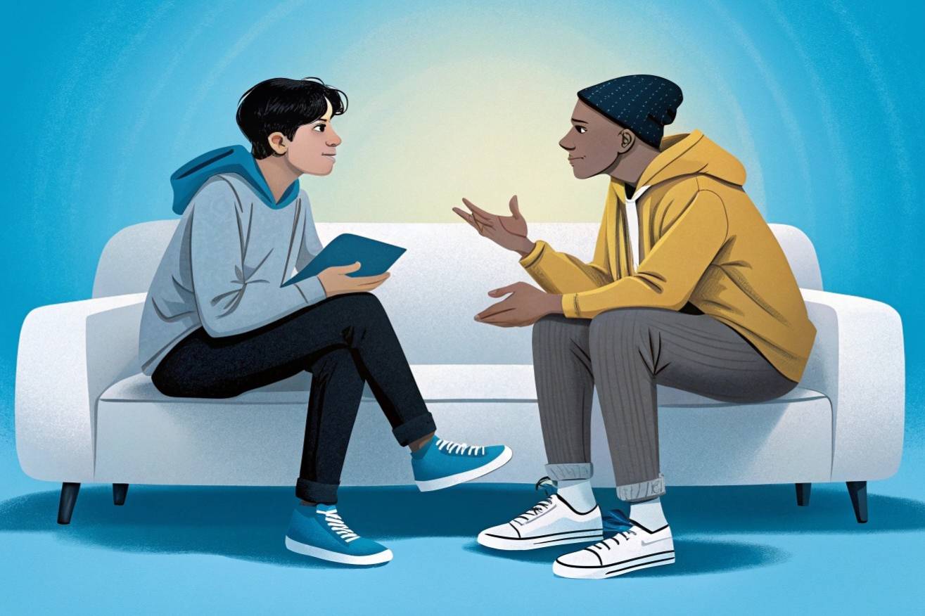 Zoomers are more likely to self-report mental health struggles. Photo: Generated by AI