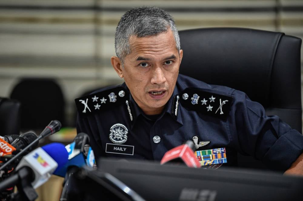 Bukit Aman Criminal Investigation Department Director Datuk Seri Mohd Shuhaily Mohd Zain speaking during an engagement session with journalists at Bukit Aman, today. - Photo by Bernama