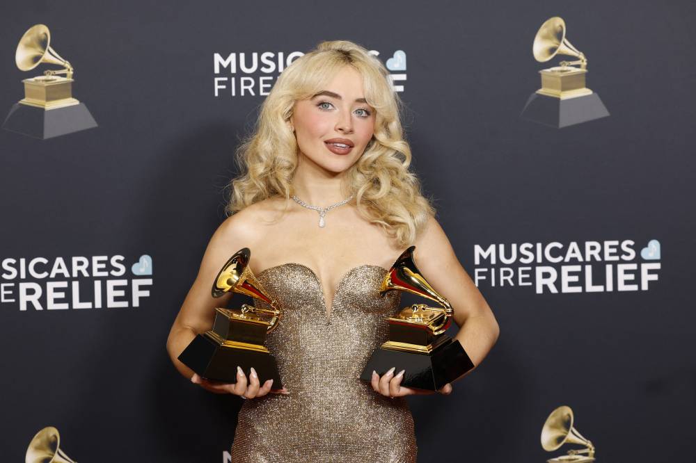 Sabrina Carpenter, winner of the Best Pop Vocal Album and Best Pop Solo Performance for 