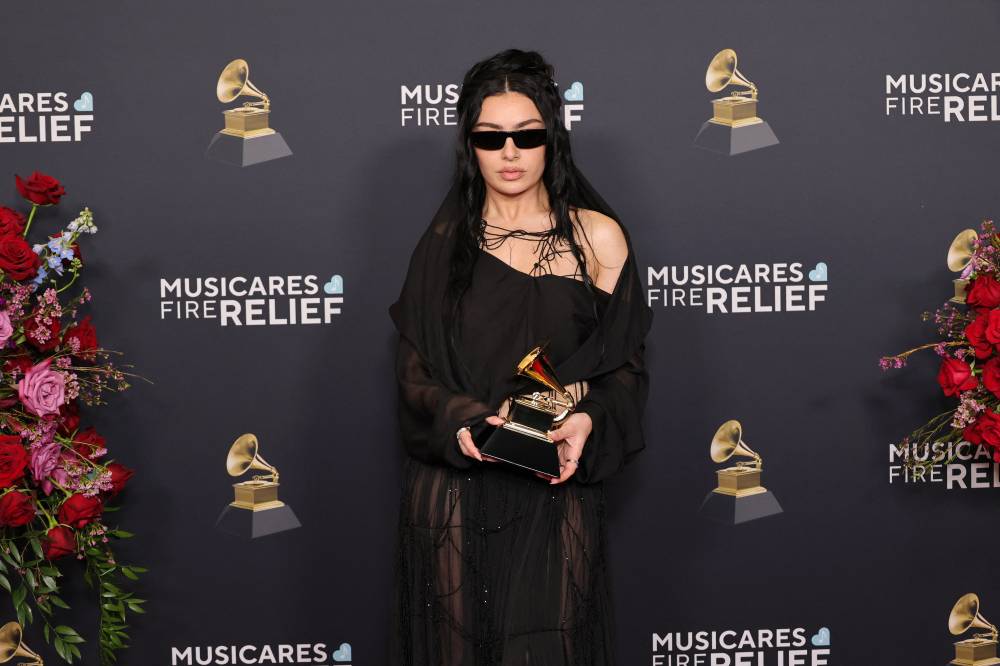 Charli XCX, winner of Best Dance Pop Recording for “Von Dutch”, poses in the press room during the 67th Annual Grammy Awards at Crypto.com Arena on Feb 2, 2025 in Los Angeles, California. Getty Images via AFP