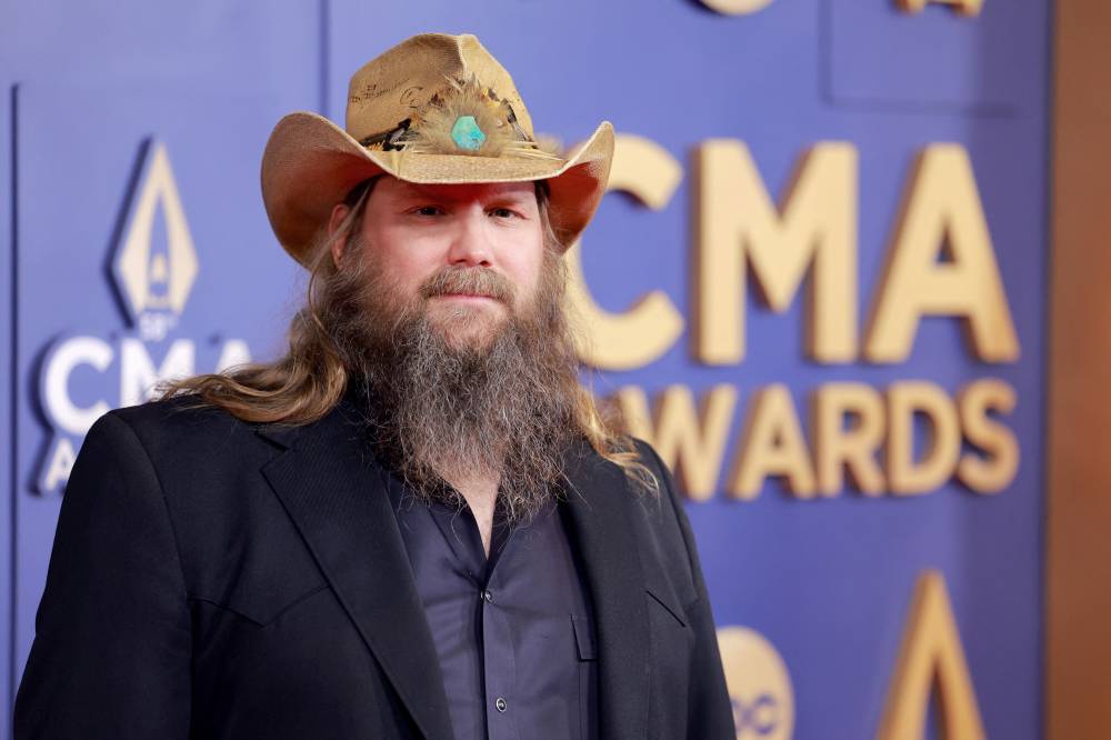 Chris Stapleton attends The 58th Annual CMA Awards at Music City Center on Nov 20, 2024 in Nashville, Tennessee. Jason Kempin/Getty Images/AFP Getty Images via AFP