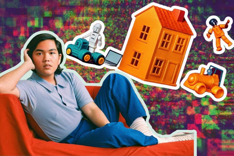 More Gen Z are living at home with their parents and trying to recapture their lost childhoods. Photo generated by Recraft.