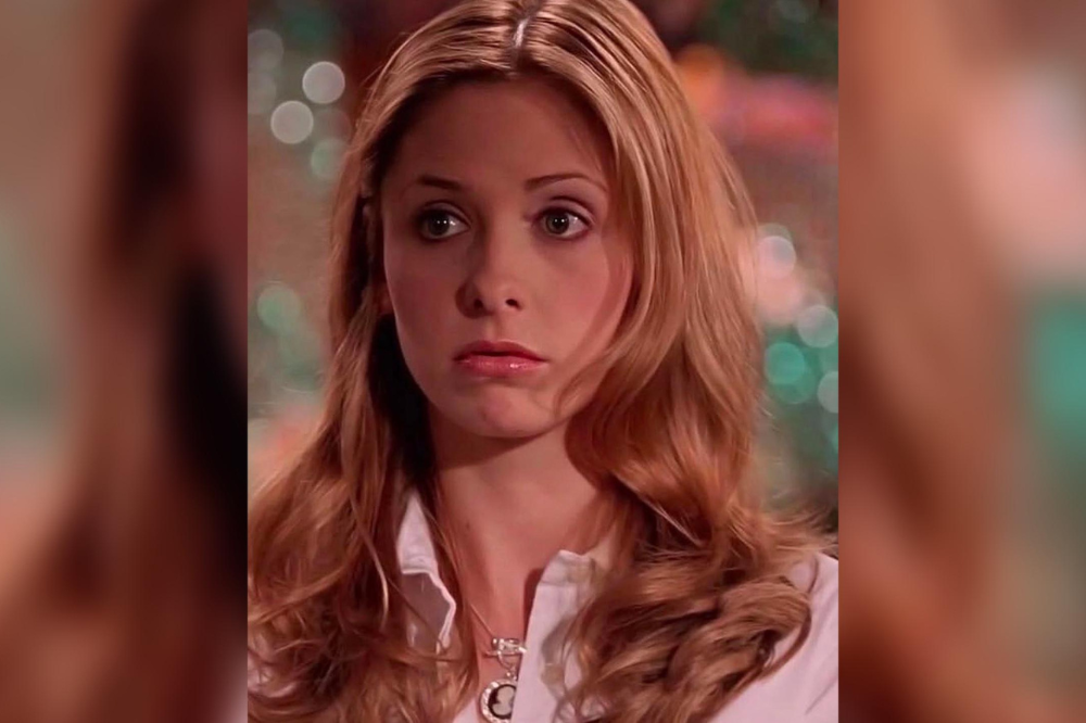 Sarah Michelle Gellar as Buffy Summers from Buffy the Vampire Slayer.