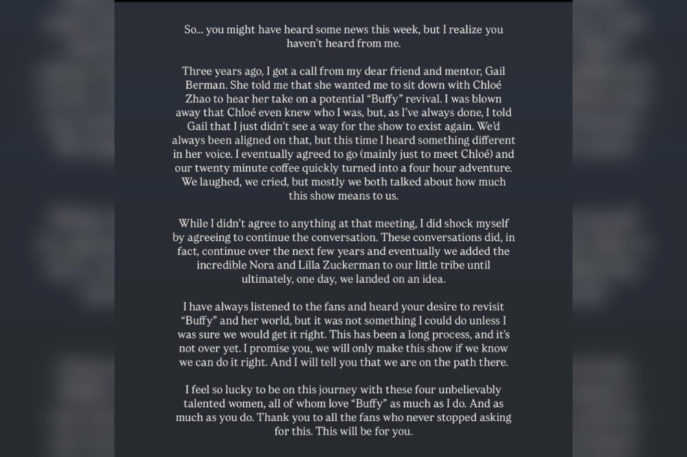 Her Instagram caption on @sarahmgellar, accompanied by a picture of her from the show, features the iconic line, 