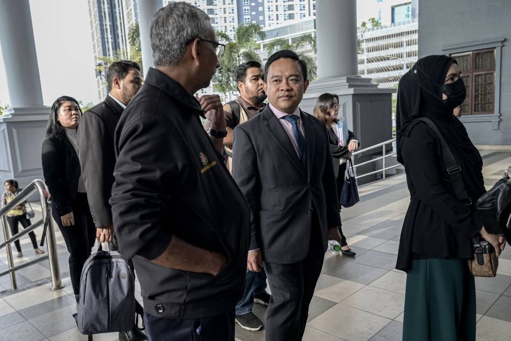 Former Bersatu Information chief Datuk Wan Saiful Wan Jan at the Kuala Lumpur Courts Complex, today. - Photo by Bernama