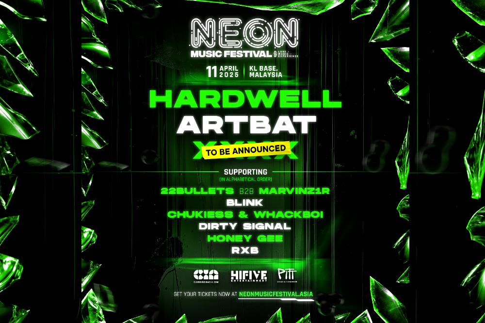 Neon Music Festival is set to take place at KL Base Sungai Besi this April 11. - Photo by NEON Projects Sdn. Bhd's management.