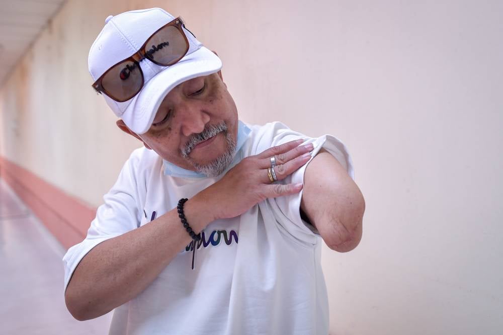 Cancer survivor Bazli Kezi. Photo by Bernama