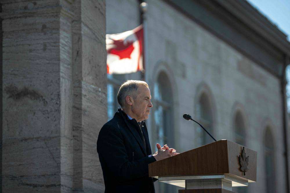 Canadian Prime Minister Mark Carney calls for a snap election after speaking with Mary Simon, the Governor General of Canada, on March 23, 2025 in Ottawa, Canada. - AFP photo