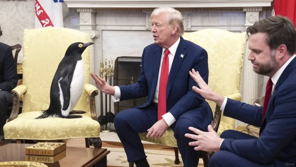 People are making fun of Donald Trump's tariffs after he put a 10 per cent tariff on an island inhabited only by penguins. Photo: X