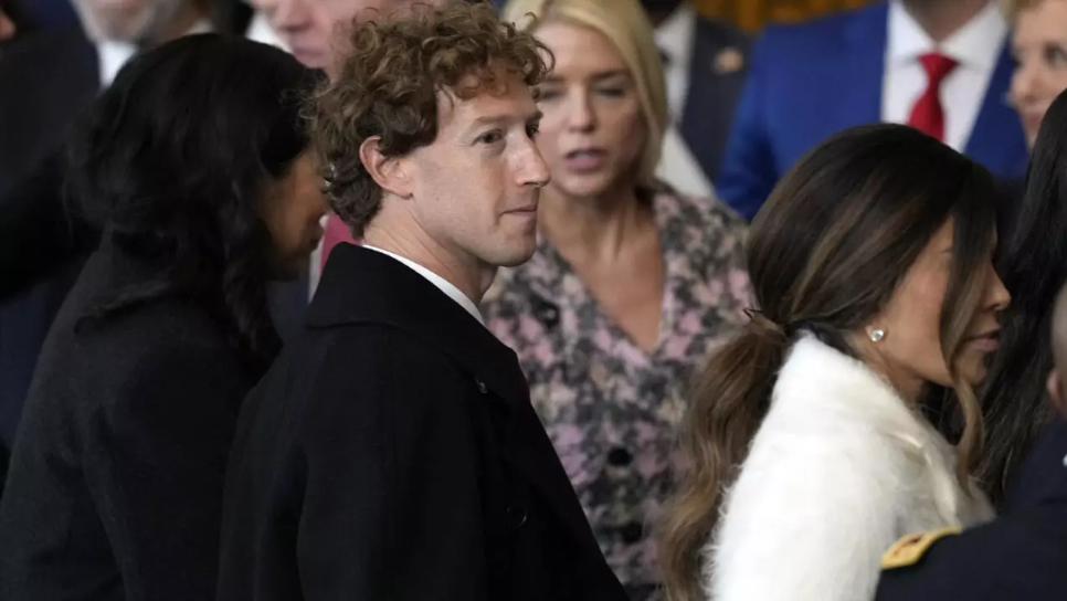 Facebook CEO Mark Zuckerberg attends the inauguration of Donald Trump in the US Capitol Rotunda on Jan 20, 2025 in Washington, DC. - Photo by AFP 