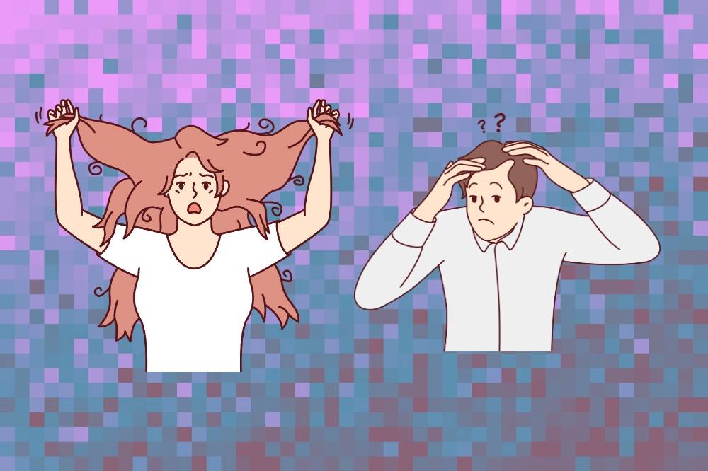 Poor diets and sugary drinks may be contributing to rising hair loss among Malaysians. Photo: Edited via Canva