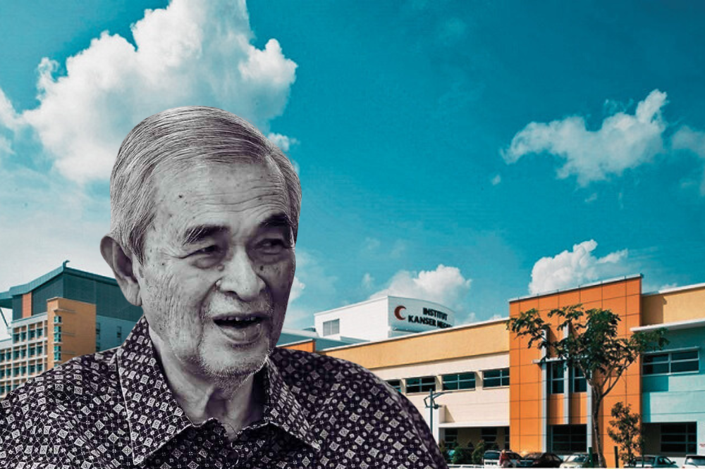 Tun Abdullah's vision led to the establishment of the National Cancer Institute, a state-of-the-art facility designed to advance cancer treatment and care in Malaysia. - Photo via Bernama and MOH official website, edited in Sinar Daily