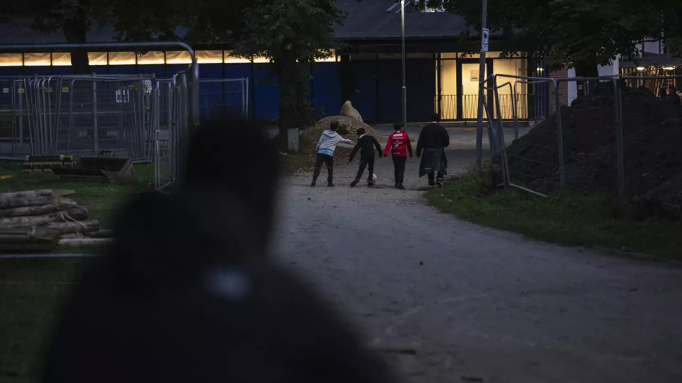 Children in Orebro, Sweden, where police say some children are in the grip of gangs. - (Photo by JONATHAN NACKSTRAND / AFP