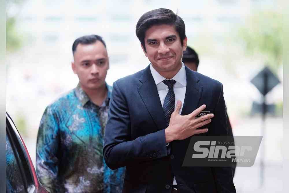 Muar MP Syed Saddiq Syed Abdul Rahman at the Court of Appeal for the hearing of his appeal. - Photo by ROSLI TALIB