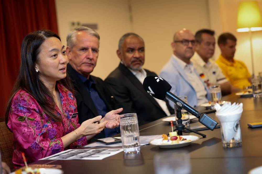 Hannah (left) also reminded that football is not a cheap sport, as it requires a vast ecosystem to ensure the smooth running of the league and the development of players. - Bernama photo