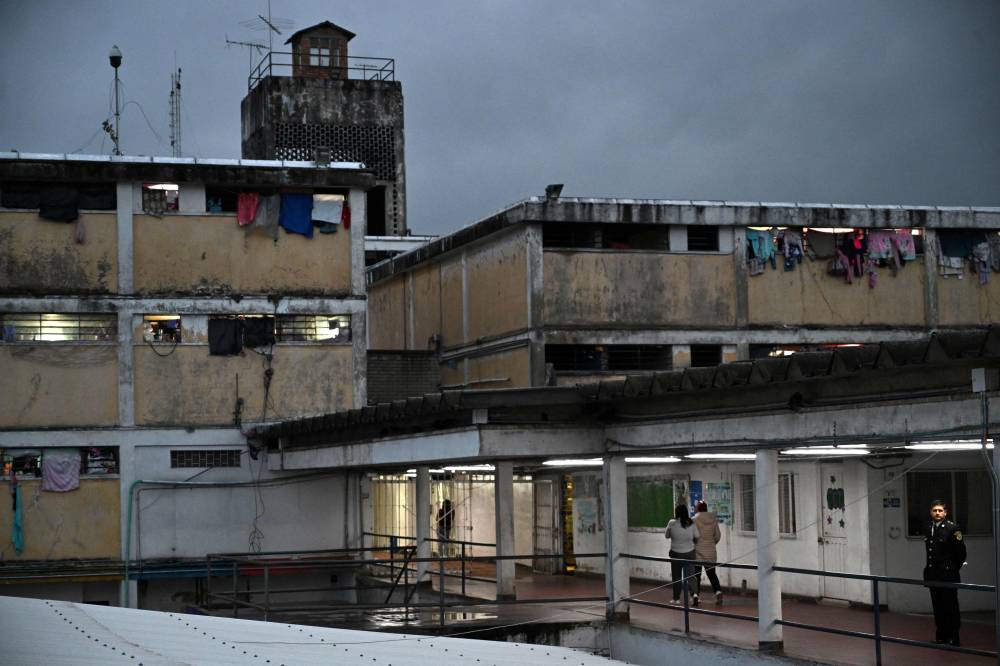 General view of the Buen Pastor women's prison in Bogota on April 29, 2025. Colombian prisons released at least 99 women detained for drug trafficking-related crimes since March 2023, according to government figures. (Photo by Raul ARBOLEDA/AFP)