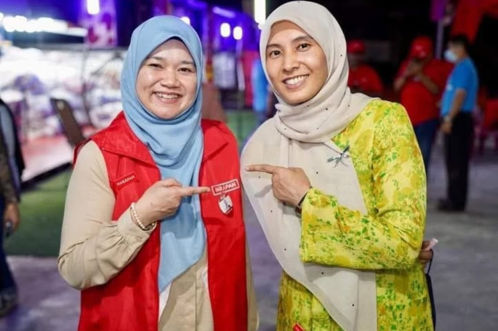 PKR Women’s chief Fadhlina Sidek (left) with vice-president Nurul Izzah Anwar. - FACEBOOK / FADHLINA SIDEK