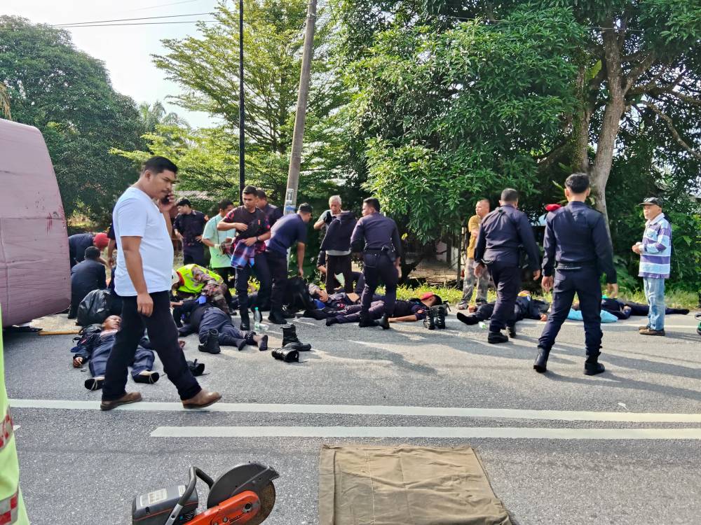 Two victims were trapped inside the FRU truck.