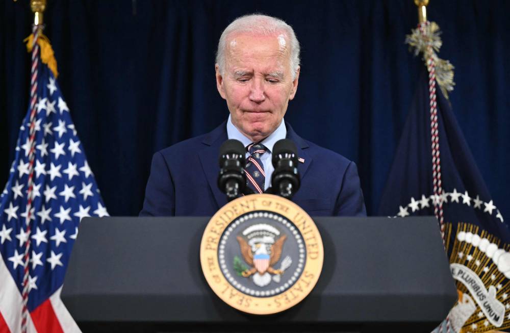 Former US president Joe Biden has been diagnosed with an "aggressive" form of prostate cancer that has spread to his bones, and is reviewing treatment options, his office said. - (Photo by SAUL LOEB / AFP)