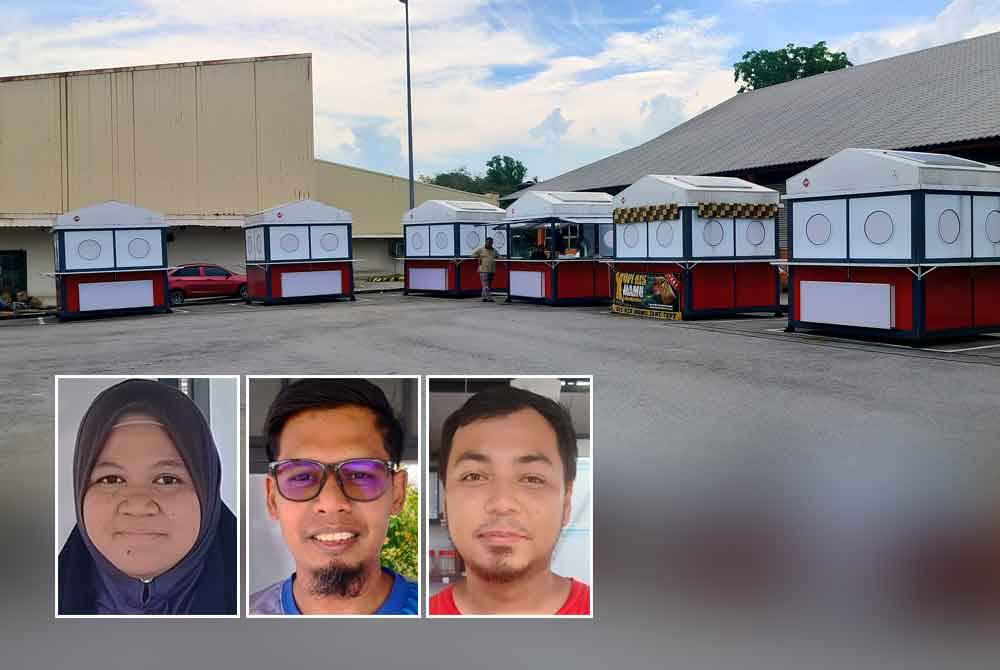 Most active stalls were run by long-time traders from the MyKiosk 1.0 initiative. - Photos from left: Faizatul Akma, Aidel, Ahmad Fakhrul Hakim.
