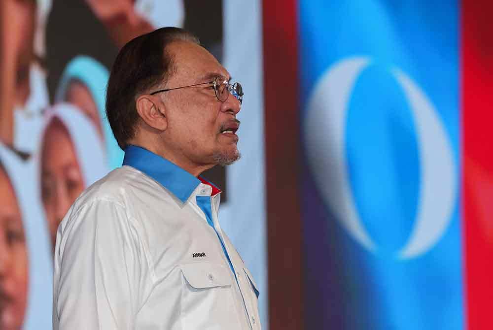 Prime Minister and PKR president Datuk Seri Anwar Ibrahim - Photo by Bernama