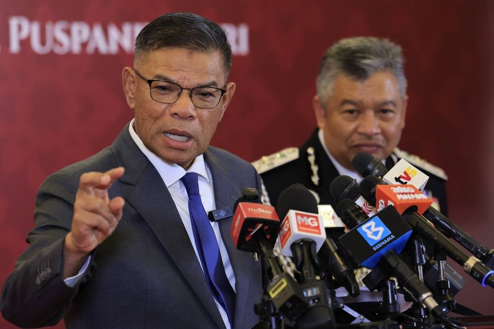 The breach of Saifuddin’s WhatsApp account was first reported on Monday. - Bernama file photo