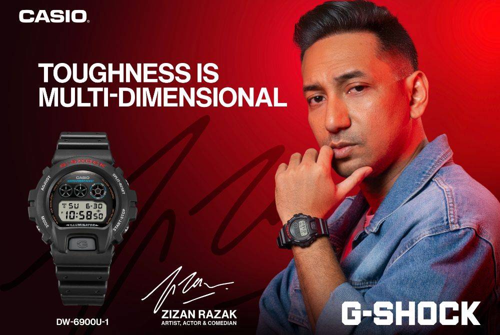 More than just a brand collaboration, Zizan Razak sees the ambassadorship with G-Shock as a full-circle moment. Photo courtesy of Casio Malaysia.
