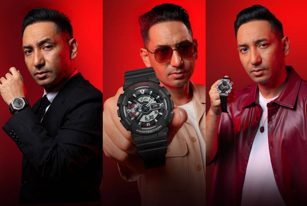 Zizan Razak is officially unveiled as the first Malaysian ambassador for G-Shock. Photo courtesy of Casio Malaysia.