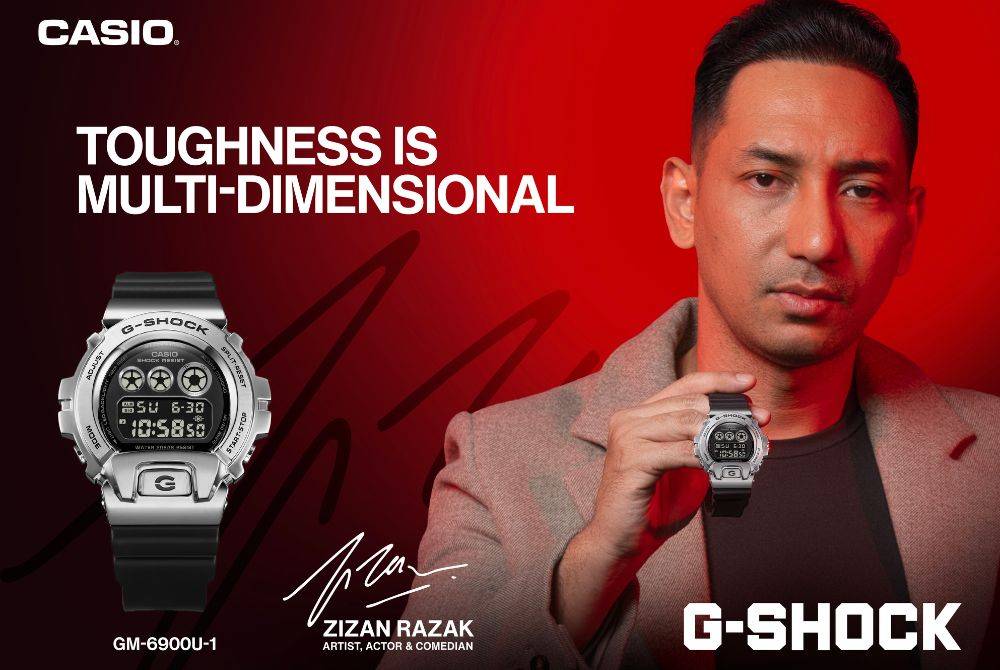 To kick off his new role, Zizan will front the G-SHOCK 6900 series—an iconic model that has symbolised durability and expressive style since its launch in 1995. Photo courtesy of Casio Malaysia.