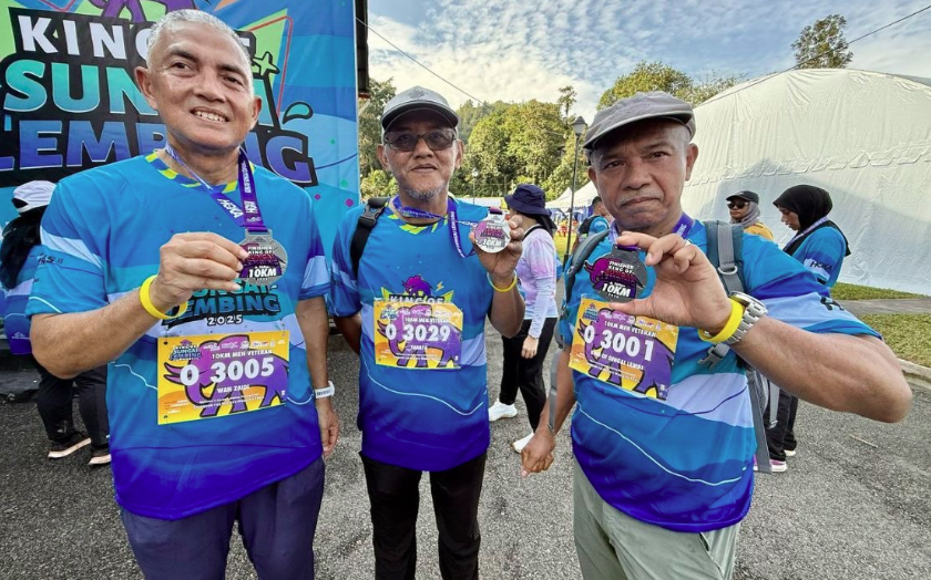 They proved that age is just a number by completing the run in under one hour and 34 minutes. - Bernama photo