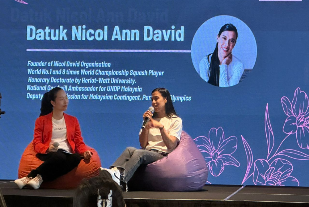 Datuk Nicol David shares her inspiring journey of resilience and self-discovery at Enliven Women 2025.