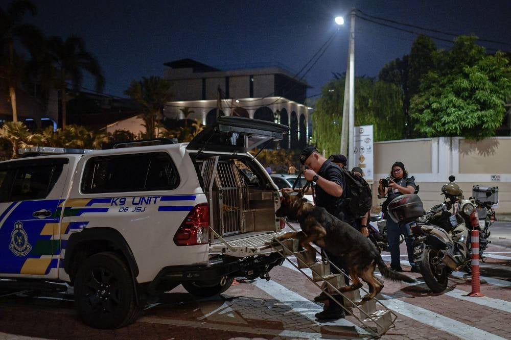 Police discovered the body of a man lying face down in a lower-level lift shaft at a construction site in Bangsar. - Bernama photo