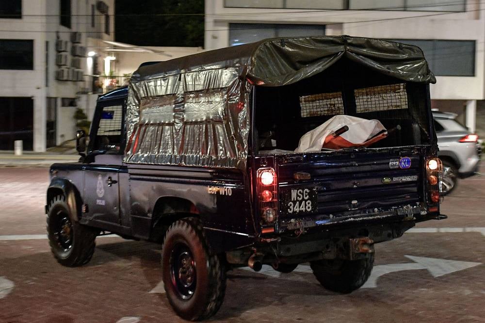 The body of a man, suspected to be a foreign national, was discovered at a construction site in Bangsar yesterday - Bernama photo