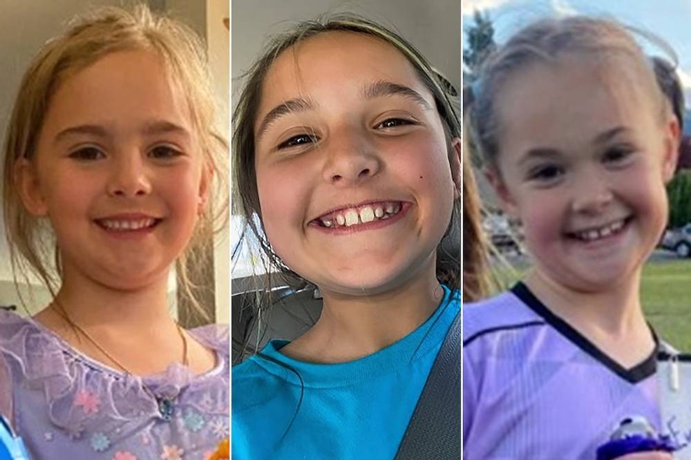 Olivia (left), Paityn (centre) and Evelyn. Photo: X