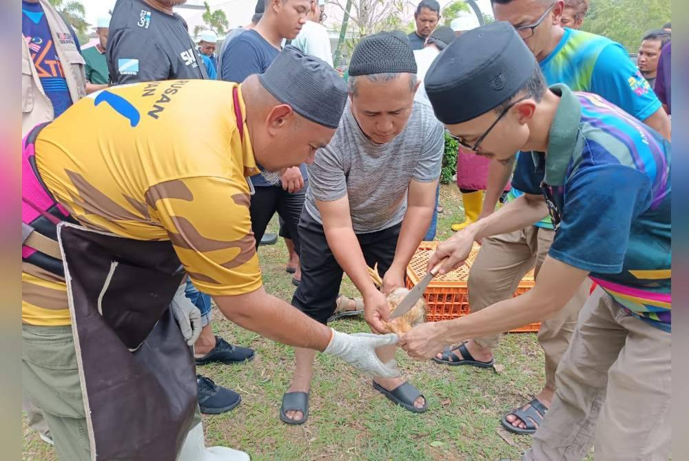 Participants were taught both the theoretical and practical aspects of animal slaughter.