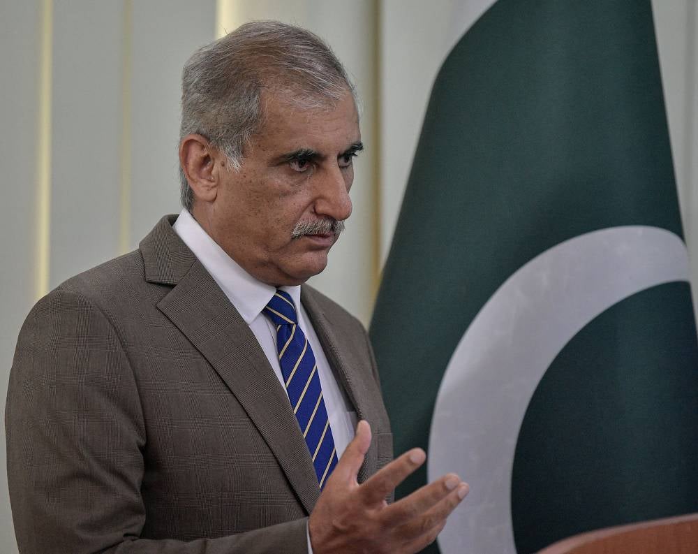 Pakistan Ambassador to Malaysia, Syed Ahsan Raza Shah during a media briefing held at the High Commission of Pakistan here today. Photo by Bernama