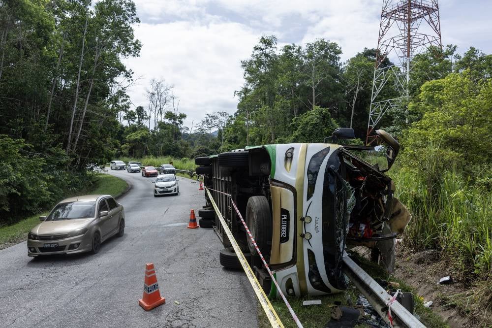 The accident, involving a bus carrying UPSI students and another vehicle, has sent shockwaves across the country, shattering the dreams of a young woman described by her brother as cheerful and friendly. - Bernama photo