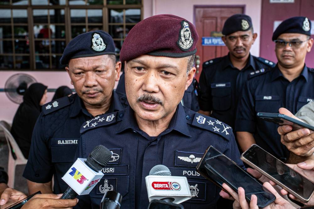 Bukit Aman Traffic Investigation and Enforcement Department director Datuk Seri Mohd Yusri Hassan Basri when met by the media at the Gerik Hospital, today. - Photo by Bernama