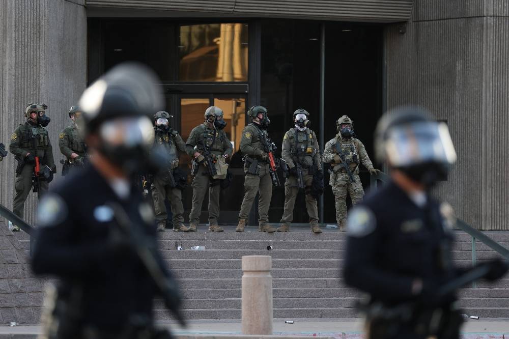 A protest in LA against ICE raids and National Guard deployment escalated into violence, injuring several journalists from less lethal rounds fired by law enforcement. Photo: AFP