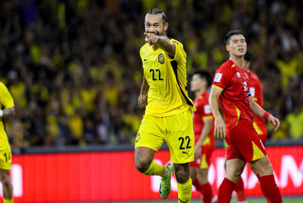 Fellow heritage player Rodrigo Holgado kept the momentum up and scored from inside the penalty box 10 minutes later, and the Malaysians, sensing that the match had truly shifted in their favour, continued to press their opponents and were rewarded with a 67th minute goal by Corbin Ong. - Photo: Malaysia NT FB