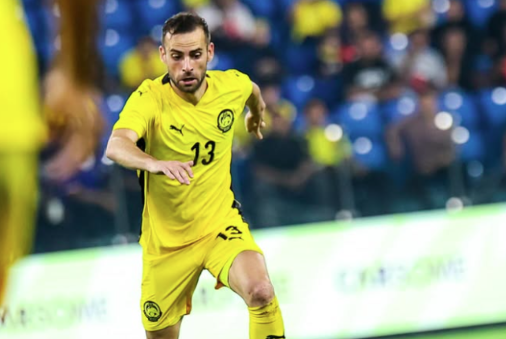 Hevel is one of seven heritage players in the Harimau Malaya squad. Photo source: h.serrano13/Instagram